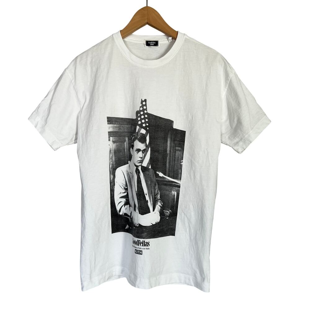 Kith for Goodfellas Shirt Men's Sz XS White Trial Ray Liotta Short Sleeve Movie